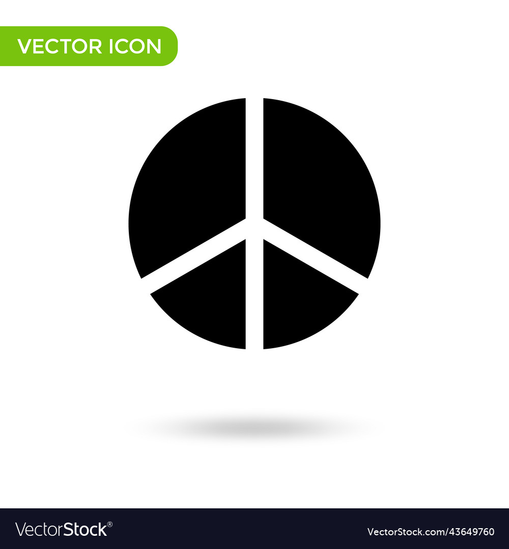 Peace icon minimal and creative isolated Vector Image