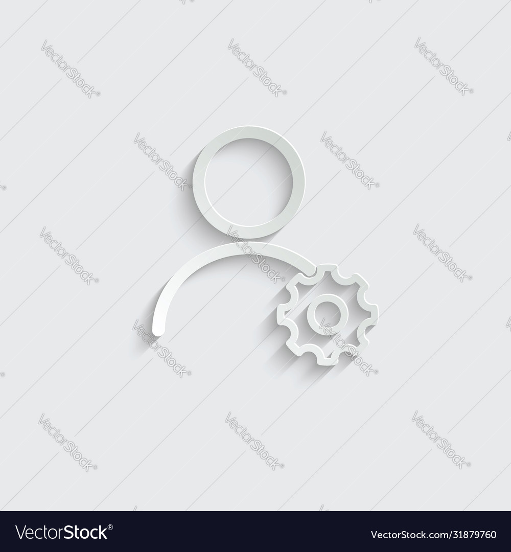 Profile settings icon user setting avatar vector image Profile settings icon user setting avatar