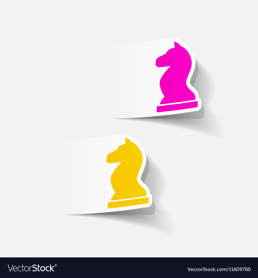Realistic design element chess