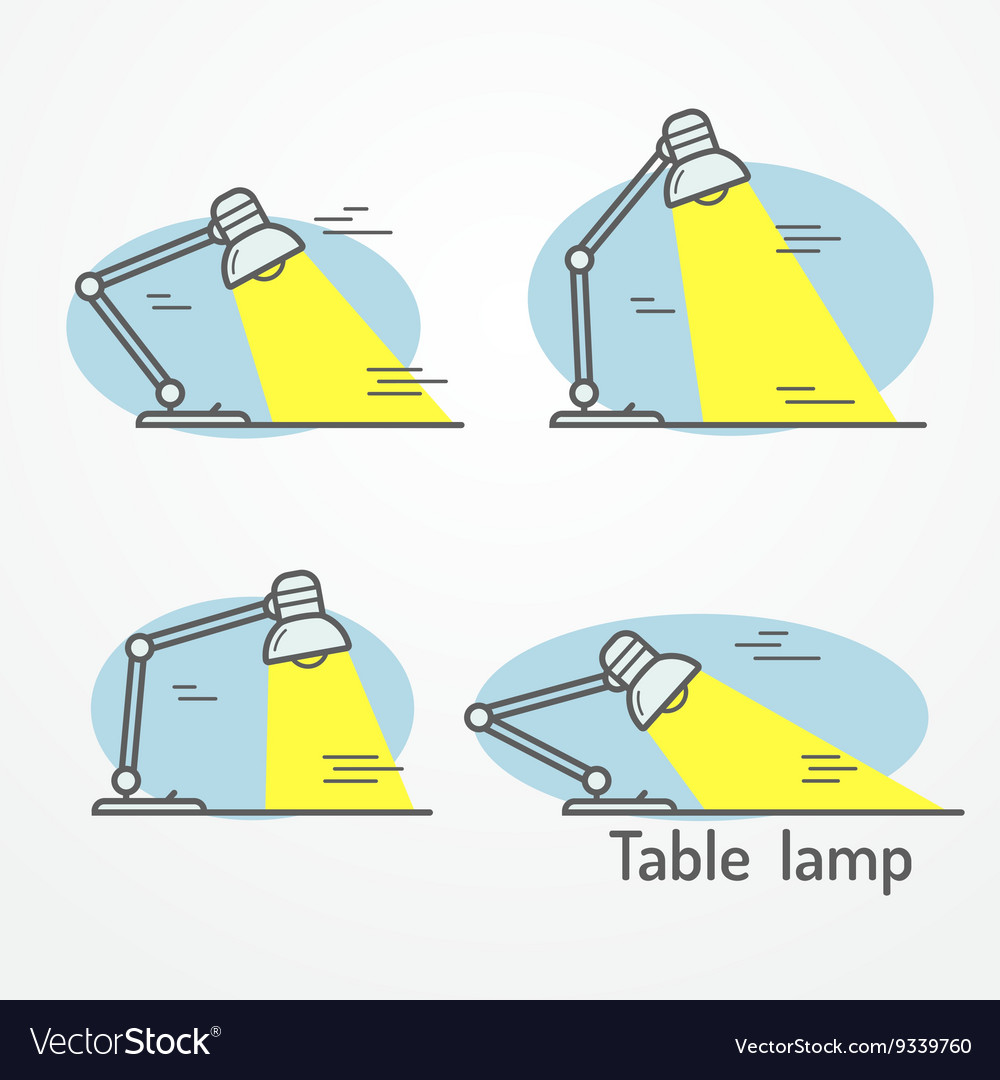 Table lamp with light