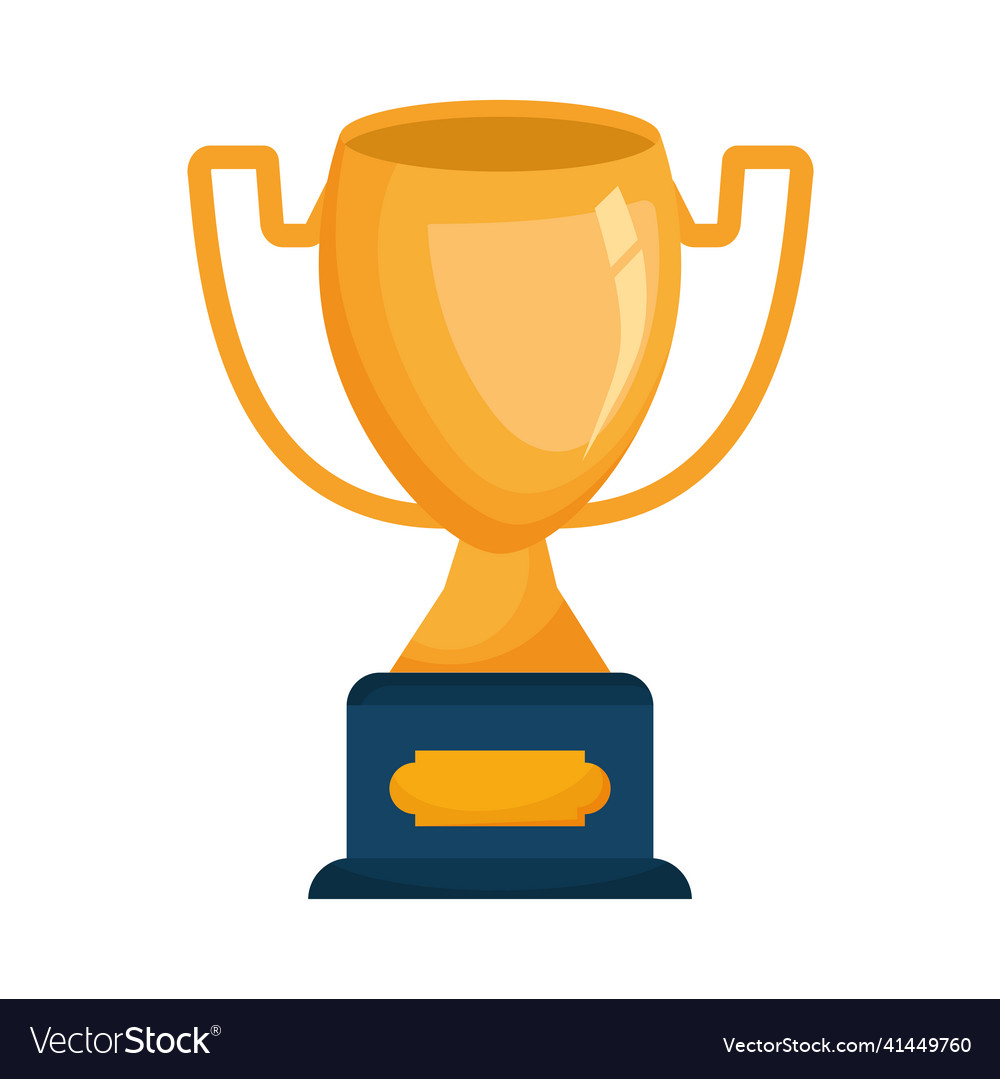 Trophy golden award Royalty Free Vector Image - VectorStock