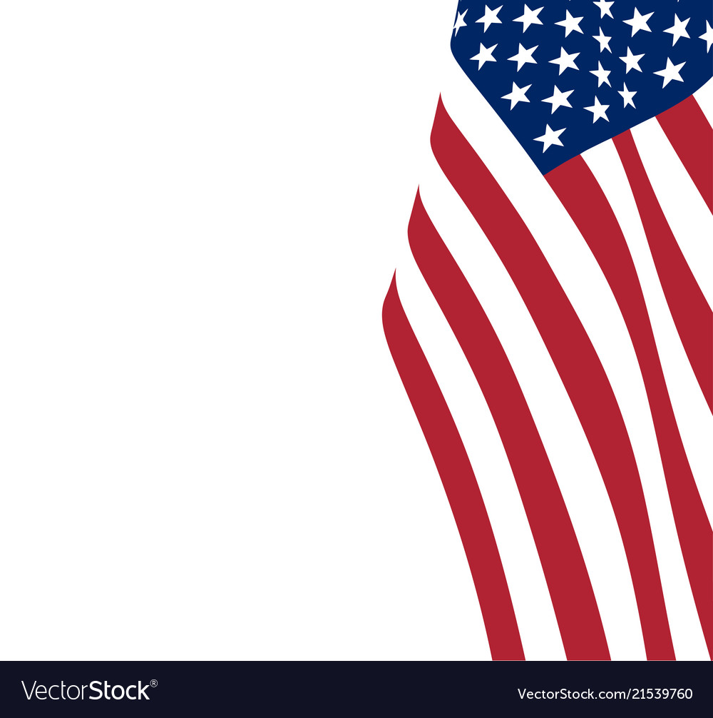 United states of america flag vector image United states of america flag
