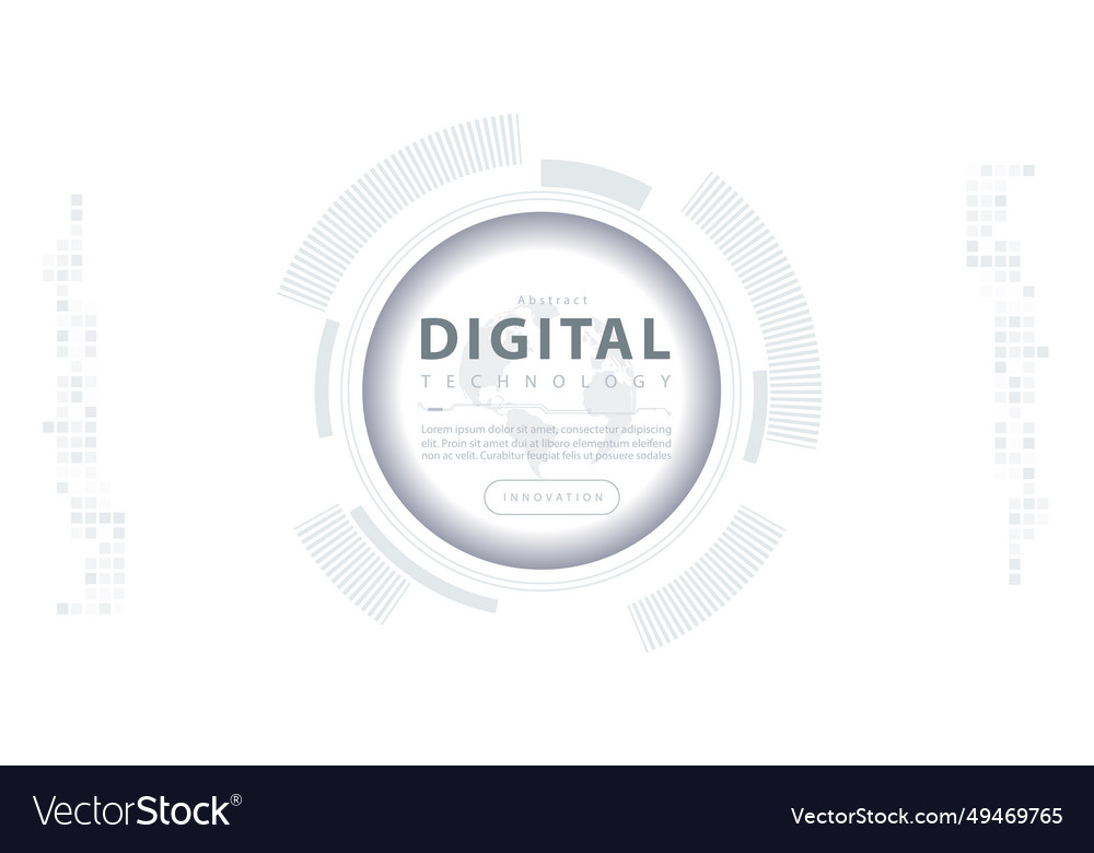 Abstract digital technology futuristic internet ai