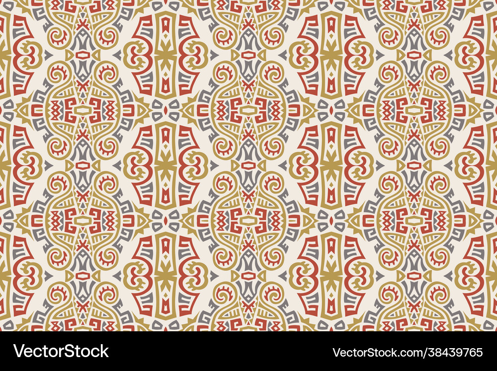 Abstract ethnic style seamless pattern Royalty Free Vector