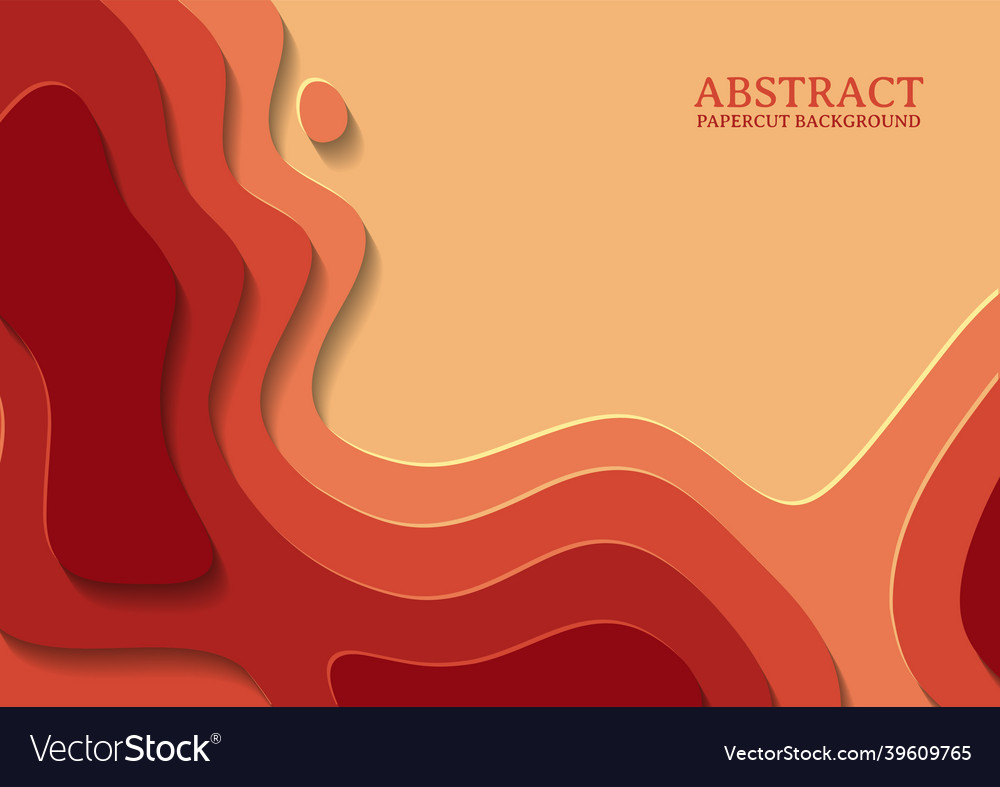 Abstract papercut design background with overlap vector image Abstract papercut design background with overlap