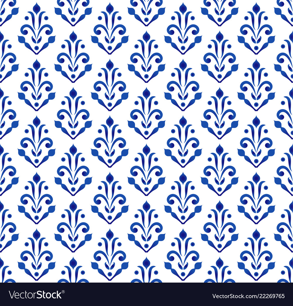 Damask seamless pattern