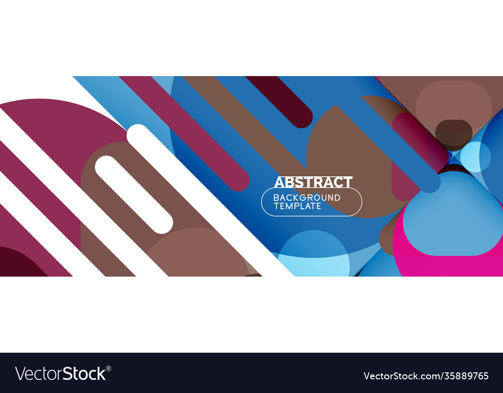 Flat geometric round shapes and dynamic lines