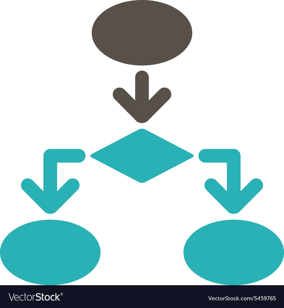 Flowchart icon from commerce set