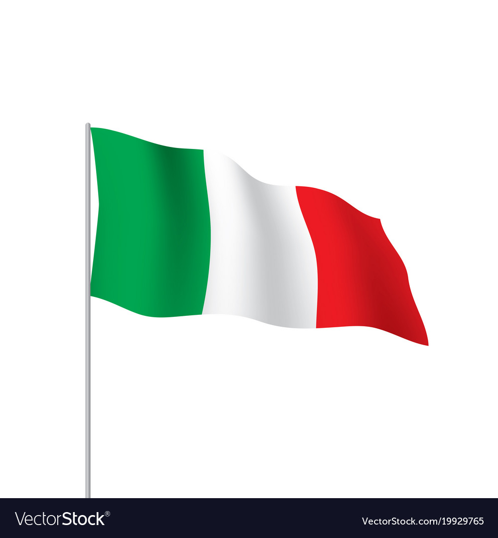 Italy flag Royalty Free Vector Image - VectorStock