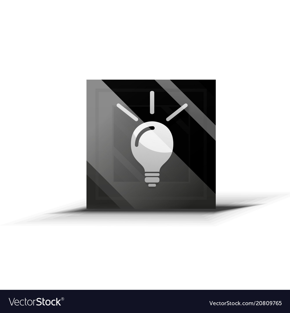 Light bulb new idea concept web button