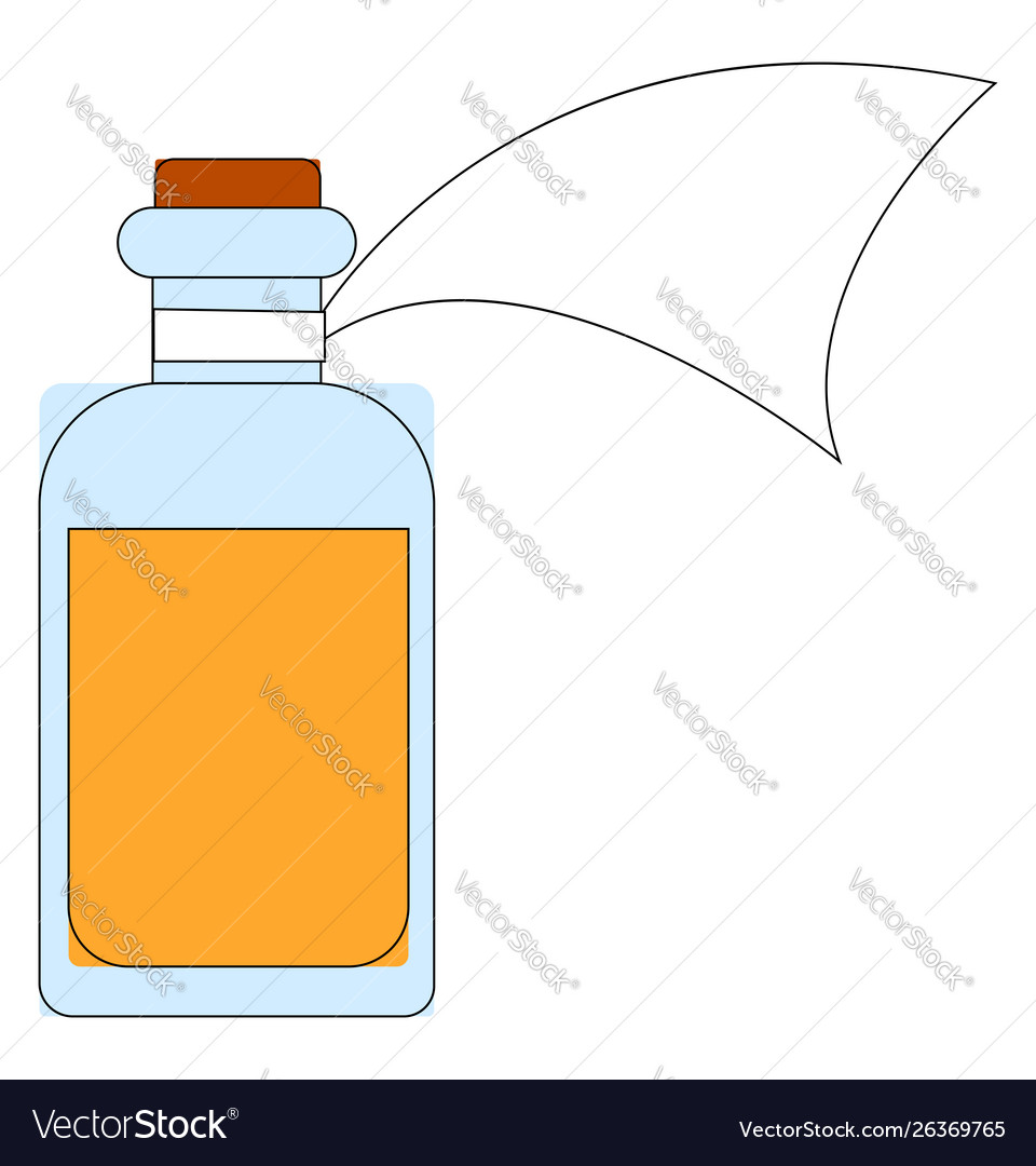 Medicine in a bottle on white background