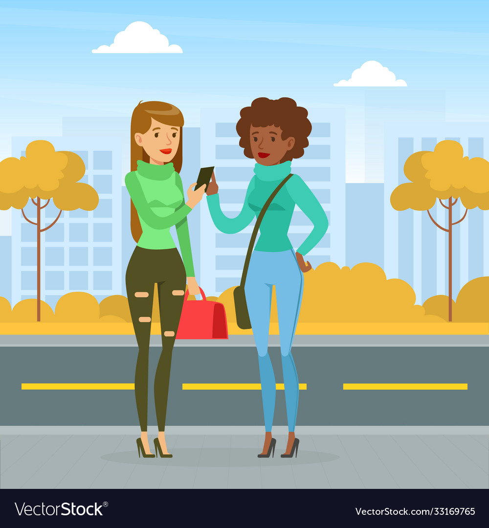 Casual online meeting with friends Royalty Free Vector Image