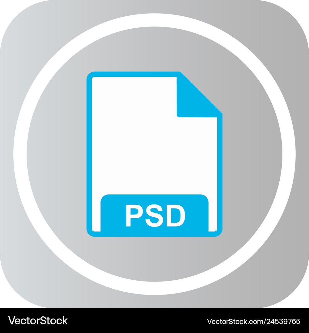 Psd icon Royalty Free Vector Image - VectorStock