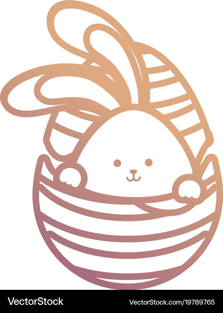 Rabbit with easter egg Royalty Free Vector Image