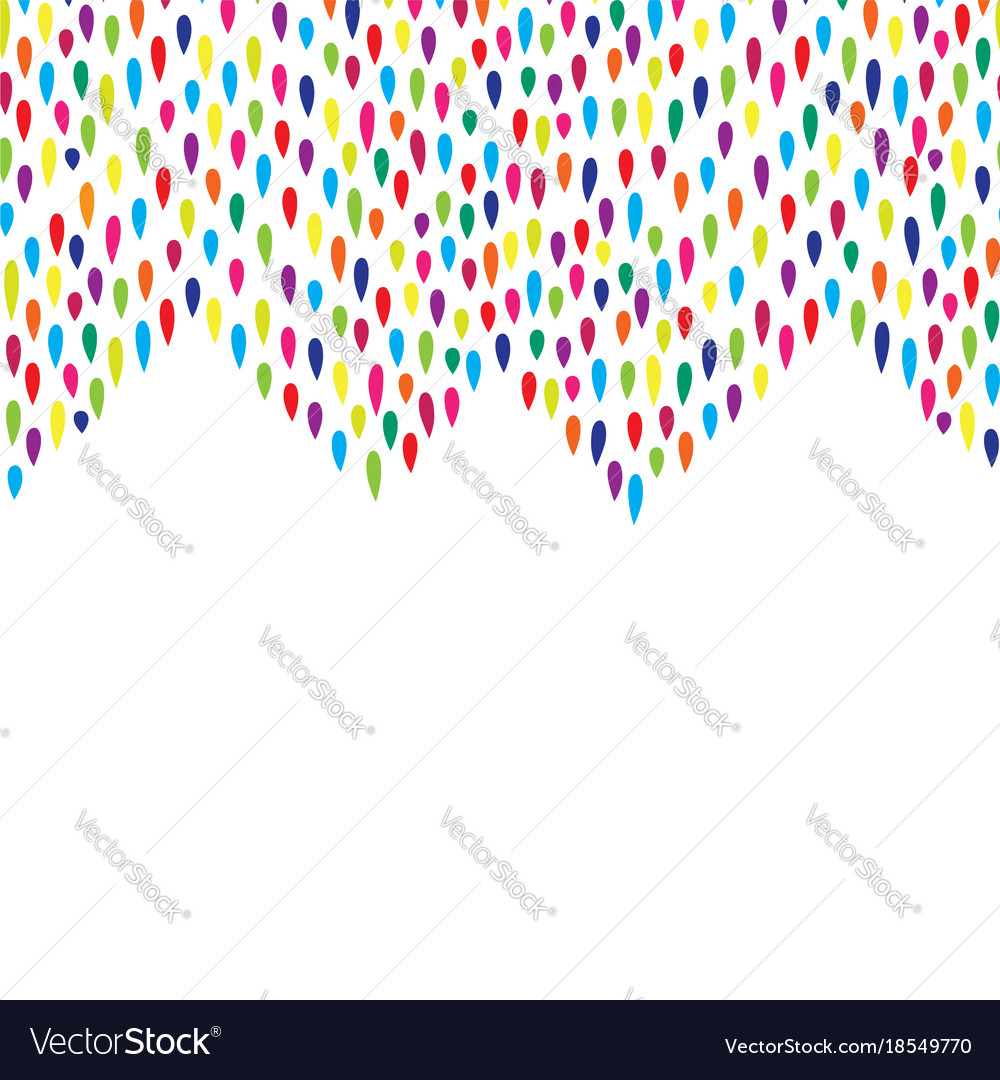 Abstract droplet tiled border pattern spot