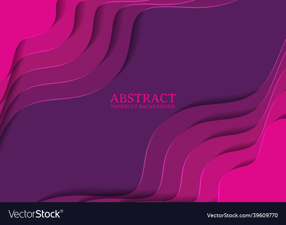 Abstract papercut design background with overlap vector image Abstract papercut design background with overlap