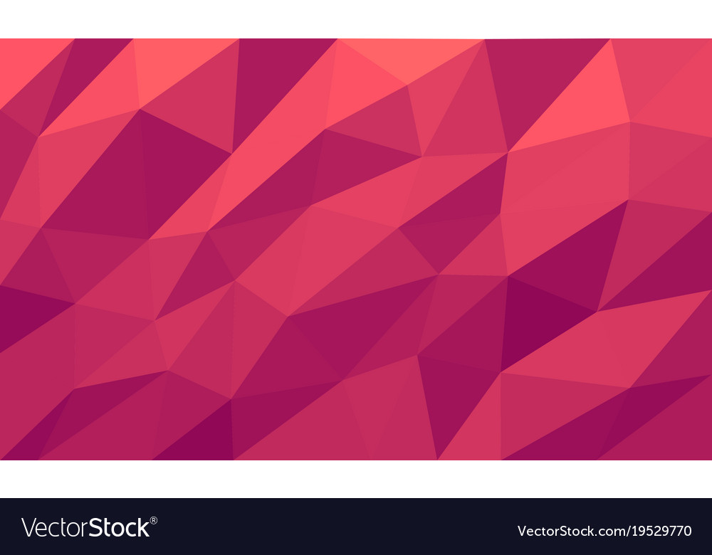 Abstract triangular mosaic bright red background