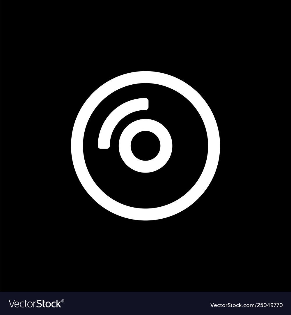 Camera lens icon for simple flat style ui design vector image Camera lens icon for simple flat style ui design