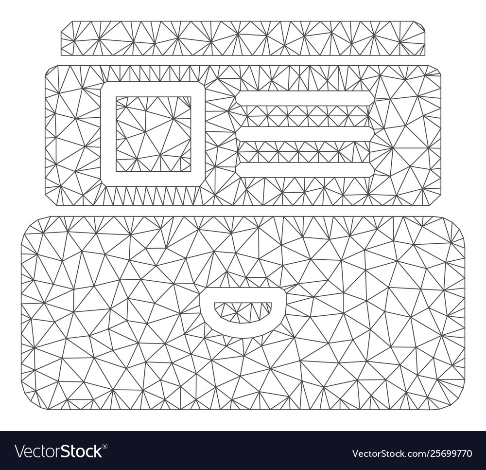 Card index polygonal frame mesh