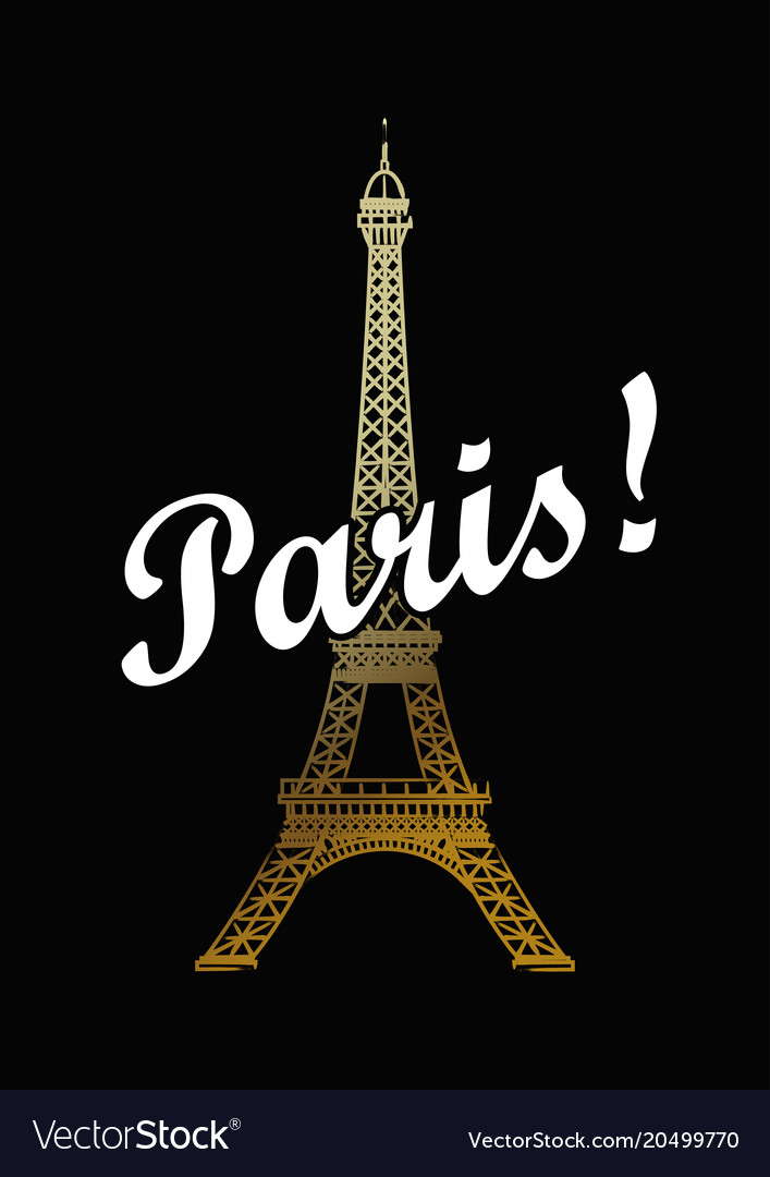 Eiffel tower isolated