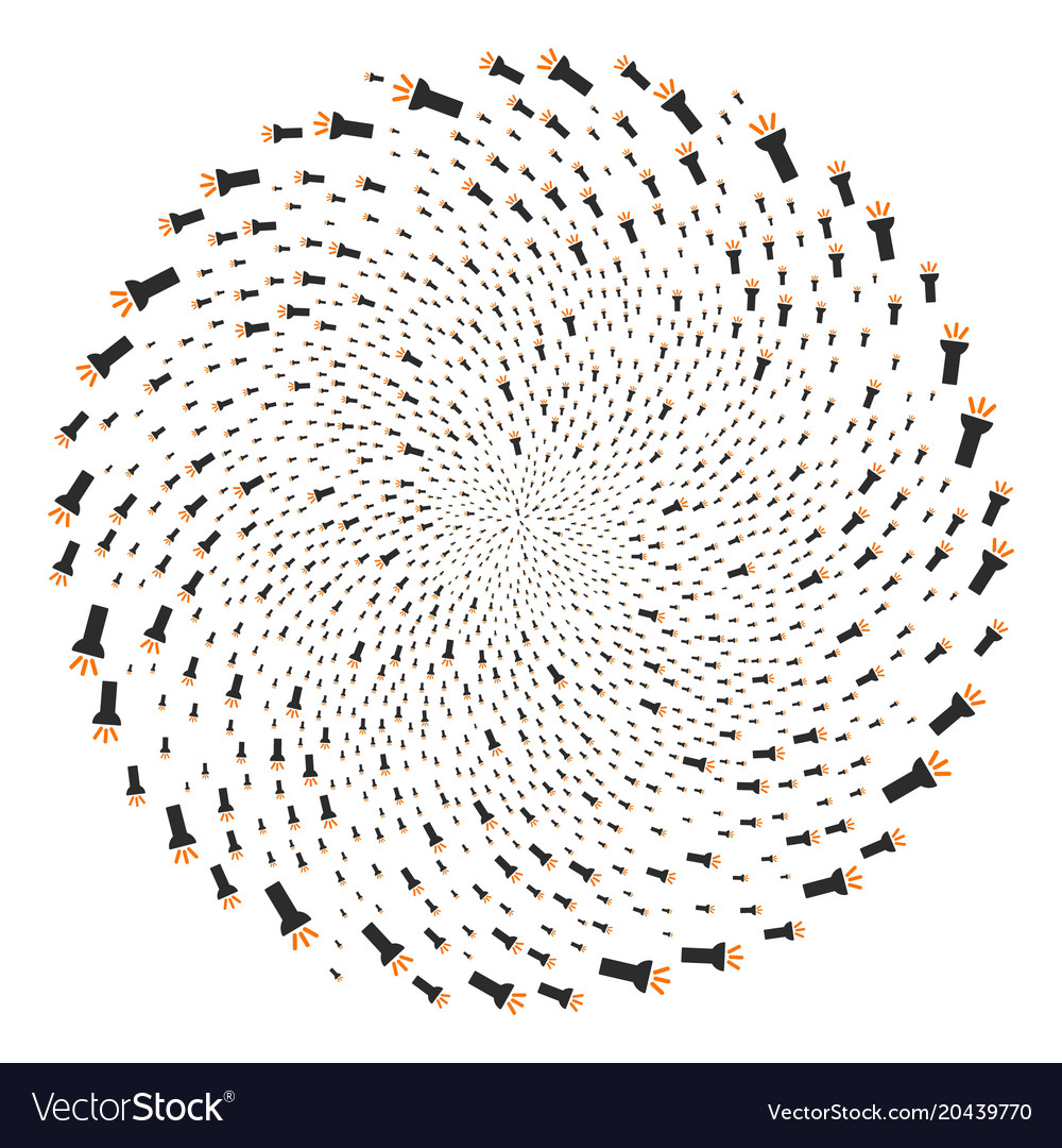 Electric torch light curl circle