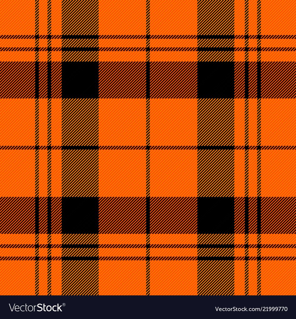 Halloween tartan plaid scottish cage background Vector Image