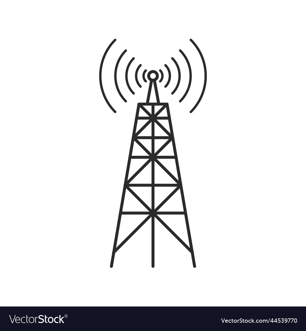 Internet Tower Icon Royalty Free Vector Image - Vectorstock