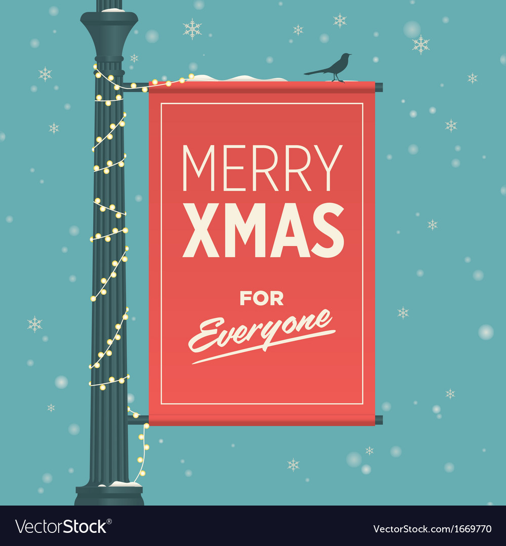 Merry christmas for everyone Royalty Free Vector Image