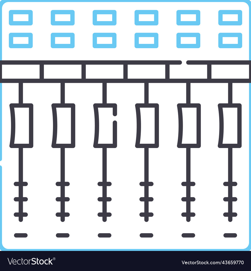 Musician line icon outline symbol