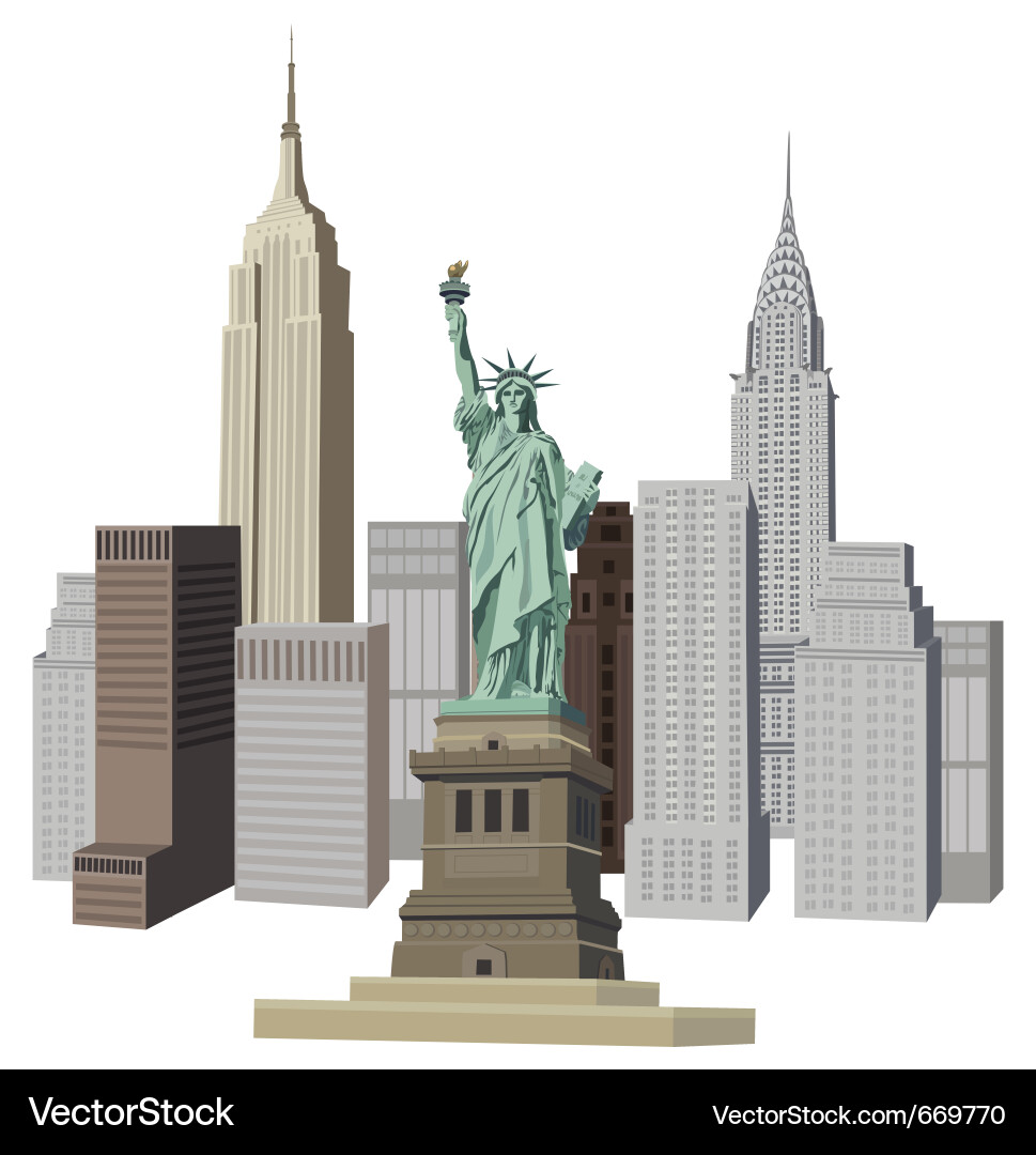 New york elements Royalty Free Vector Image - VectorStock