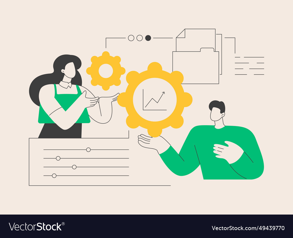 Productivity abstract concept Royalty Free Vector Image