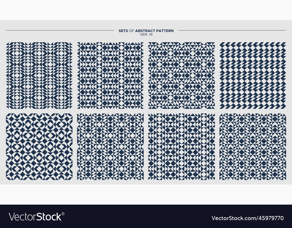 Set von minimalistischen Pfeillinie nahtloses Muster vector image Set von minimalistischen Pfeillinie nahtloses Muster