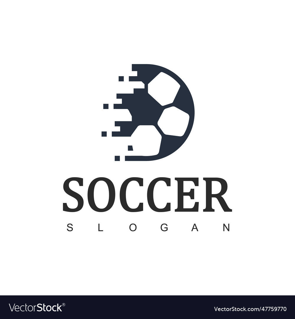 Soccer logo or football club sign Royalty Free Vector Image