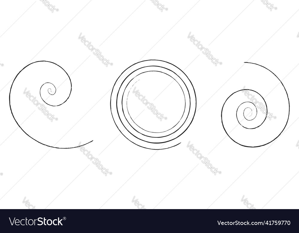 Spirals swirl twirl design element