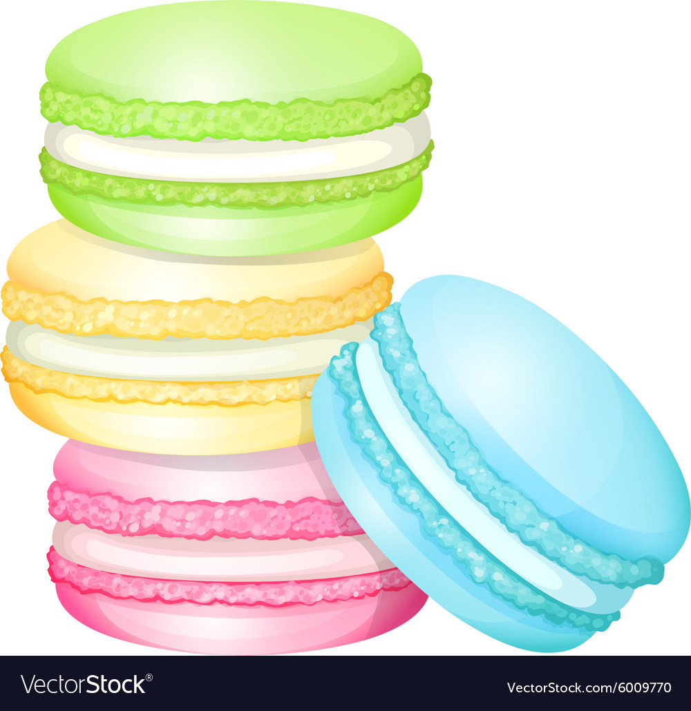 Stack of colorful macaron