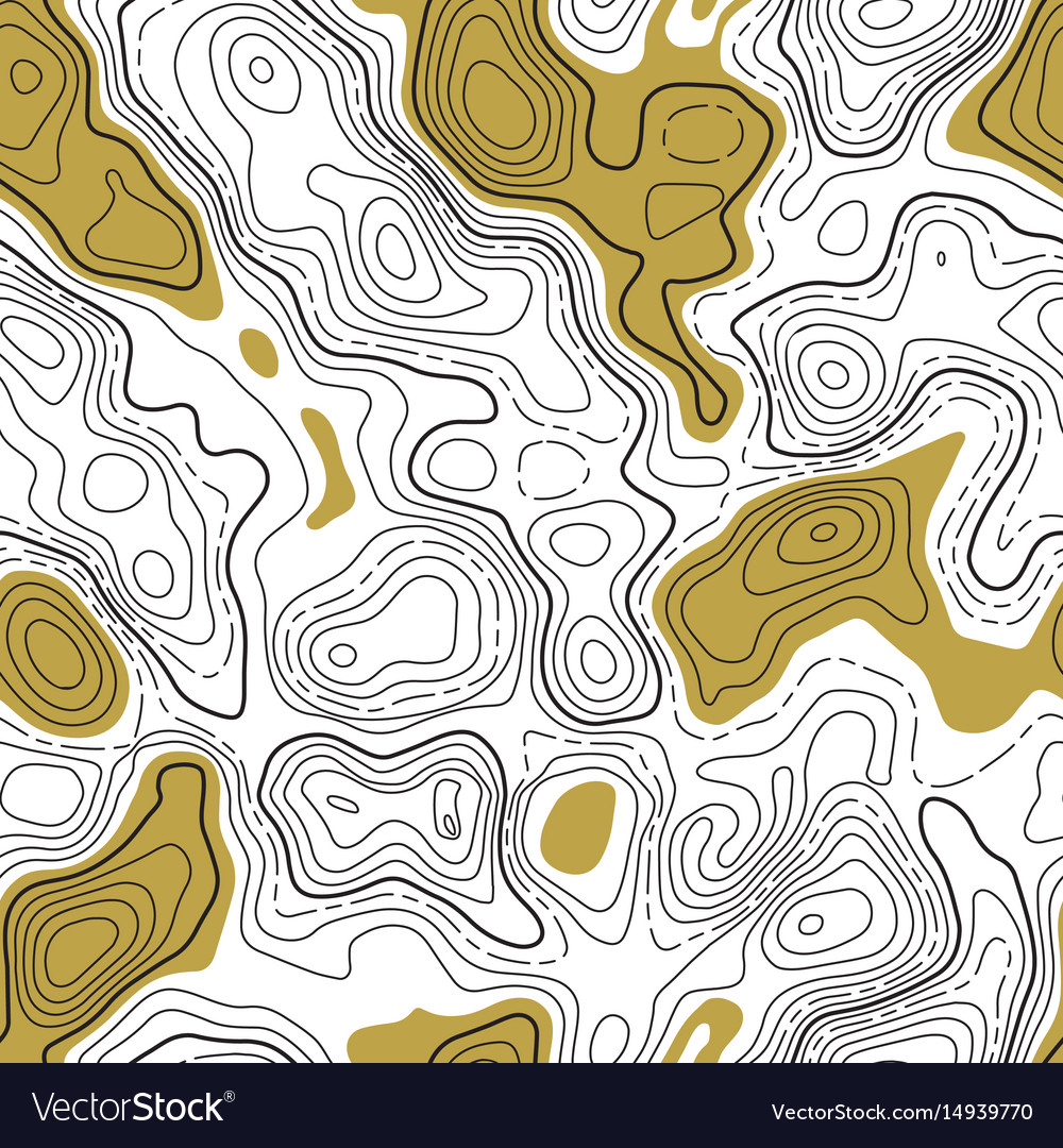 Topographic Contour Line Pattern