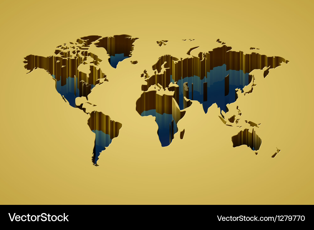 World map Royalty Free Vector Image - VectorStock
