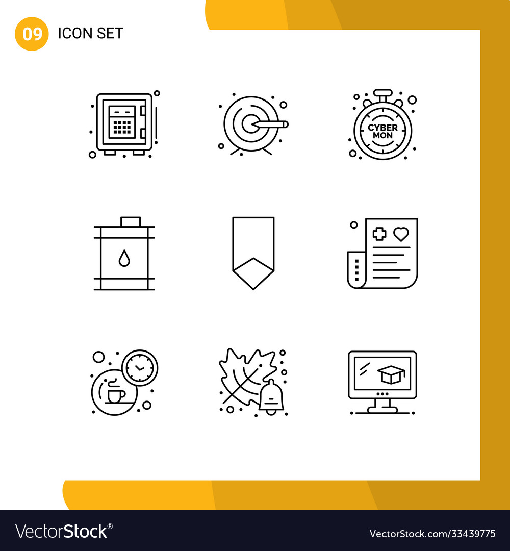 9 universal outlines set for web and mobile