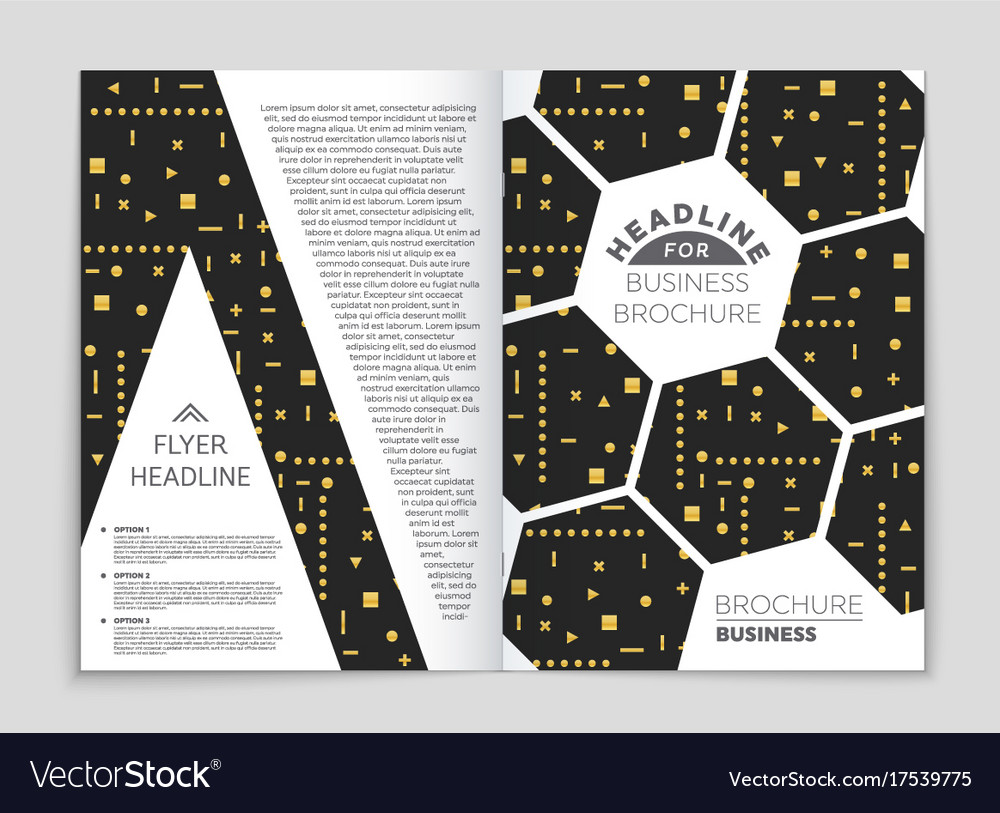 Abstract layout background set for art
