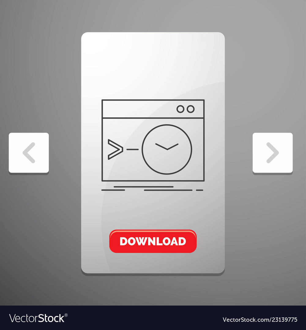 Admin befehl root software terminal line icon vector image Admin befehl root software terminal line icon