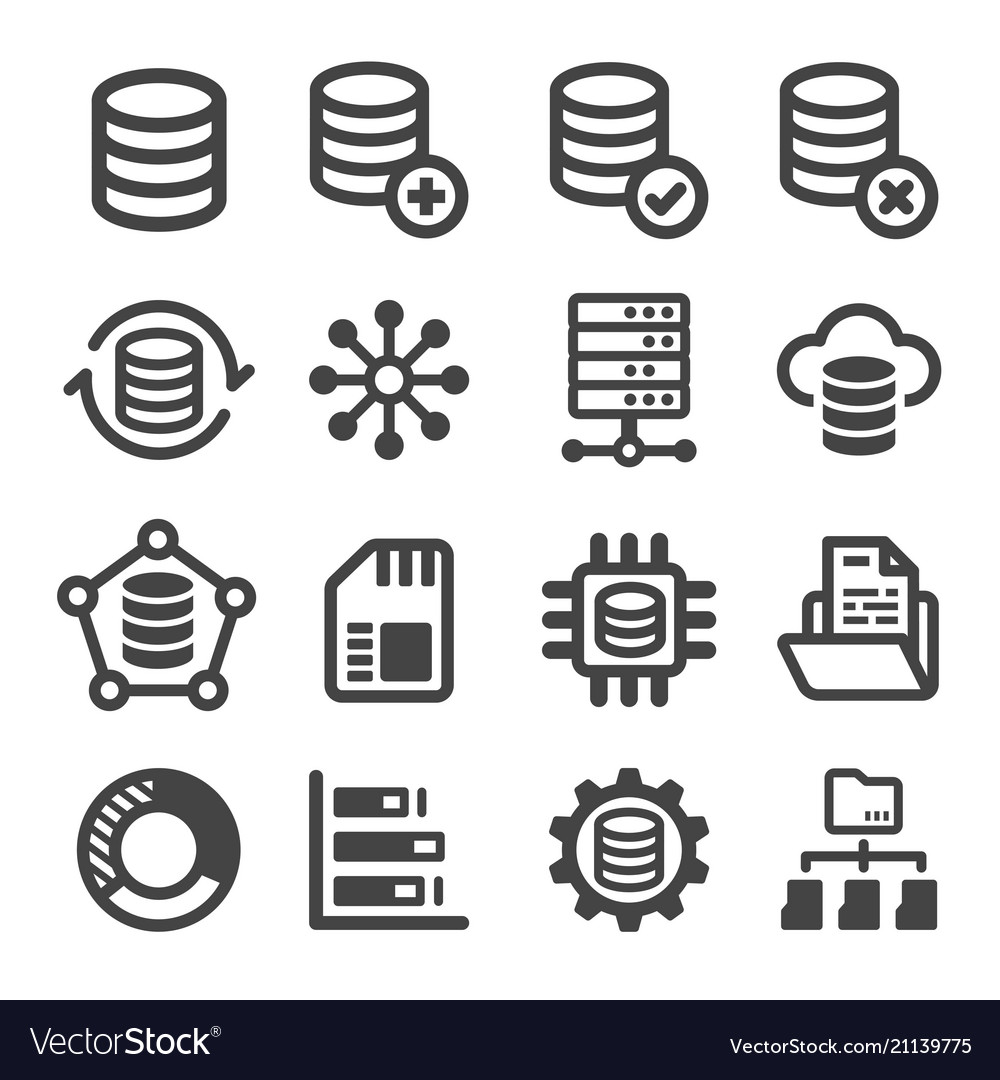 Data Icon Royalty Free Vector Image - Vectorstock