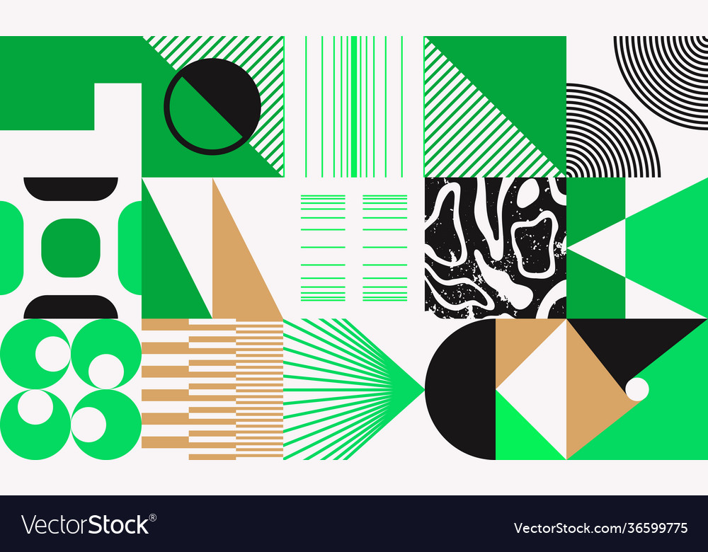 Deconstructed abstract pattern design vector image Deconstructed abstract pattern design