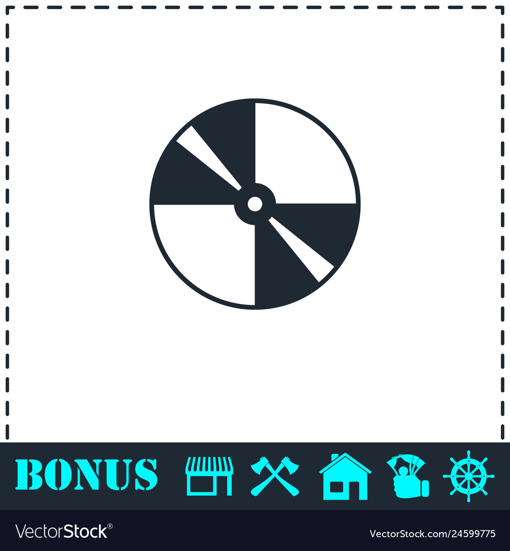 Disc icon flat