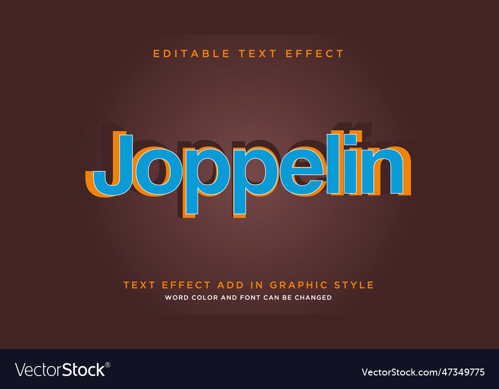 Glowing and modern text effect editable