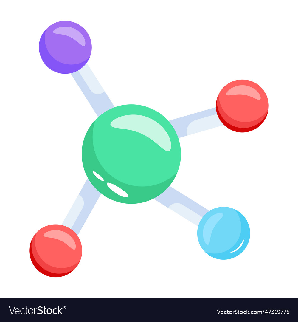 Molecular bond Royalty Free Vector Image - VectorStock