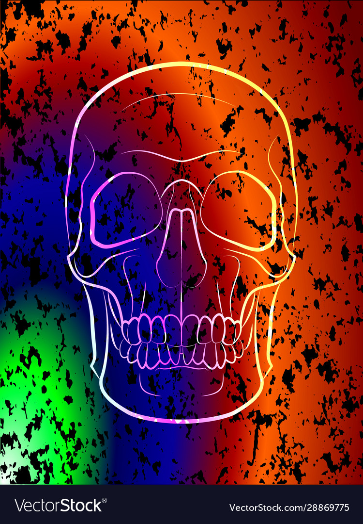 Print with skull color