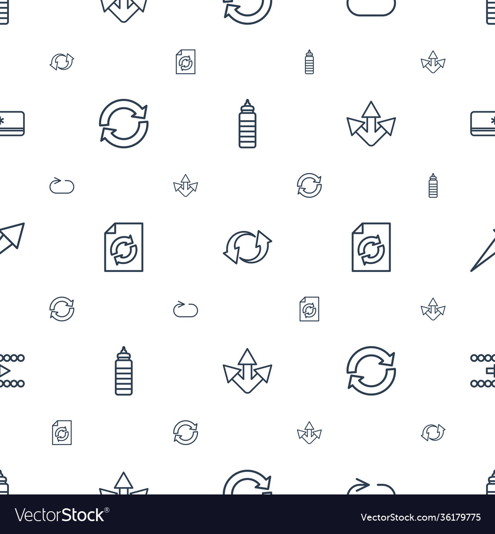 Refresh icons pattern seamless white background