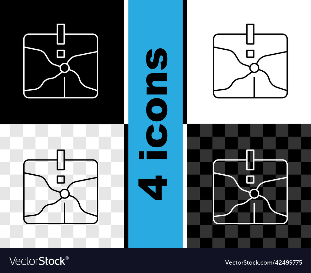 Set line intersection point icon isolated on black Vector Image Set line intersection point icon isolated on black