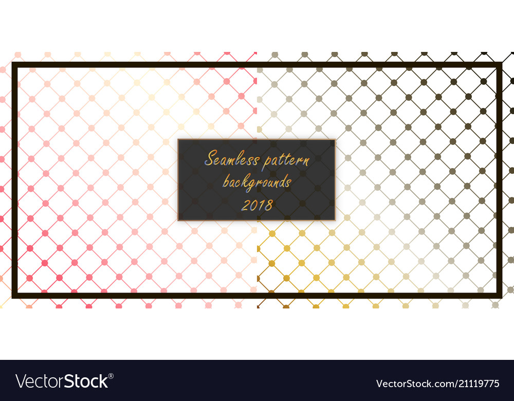 Set of seamless patterns repeating geometric vector image Set of seamless patterns repeating geometric
