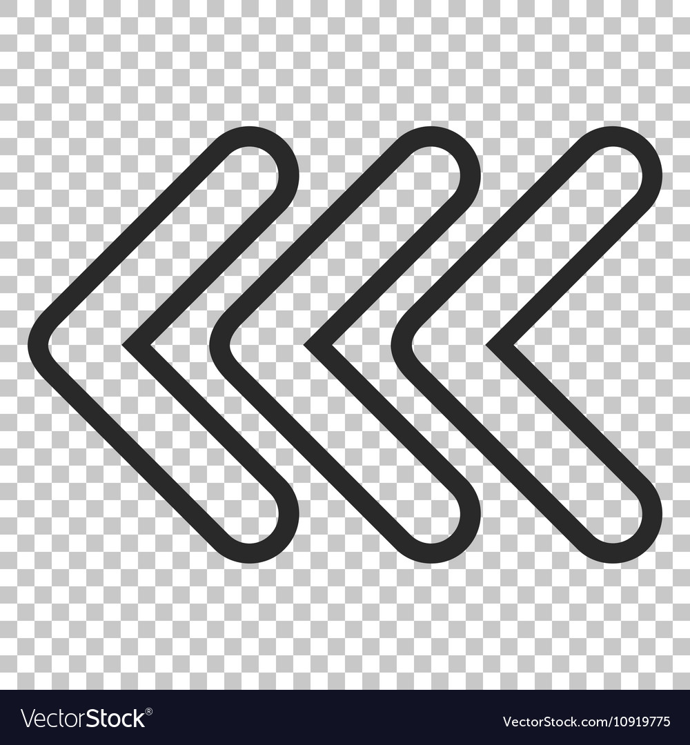 Triple pointer left icon